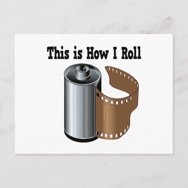 How I Roll Camera Film Postcard (Front)