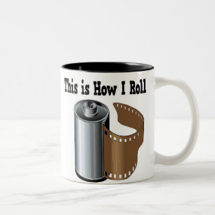 How I Roll Camera Film Two-Tone Coffee Mug