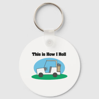 How I Roll (Golf Cart) Keychain