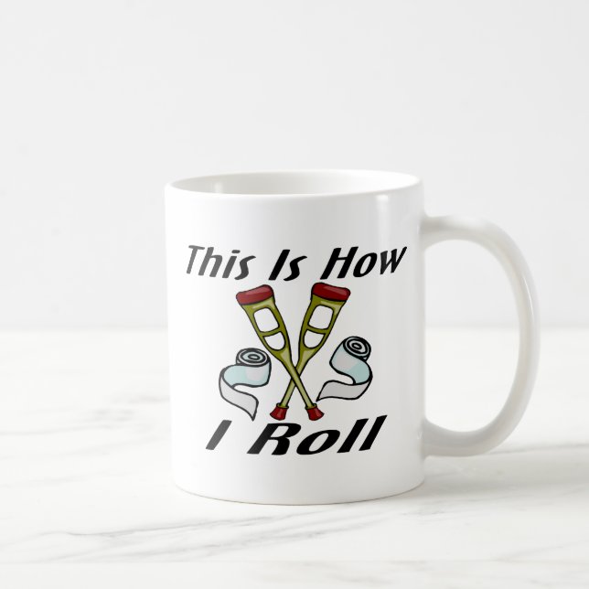 How I Roll Injured Coffee Mug (Right)