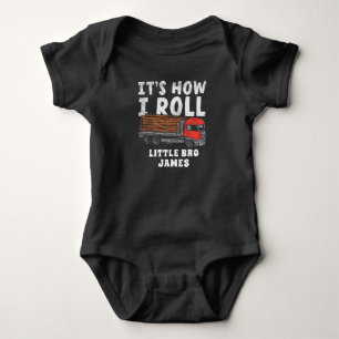 How I Roll Logger Lumberjack Trucker Baby Bodysuit