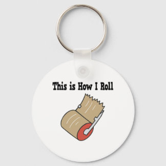 How I Roll Mail Packing Tape Keychain