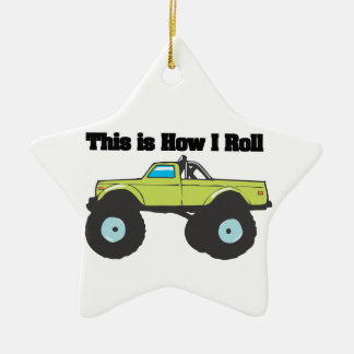 How I Roll (Monster Truck) Ceramic Ornament