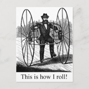 How I Roll Postcard