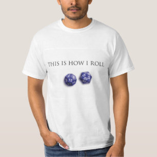 HOW I ROLL SAPPHIRE White Shirt