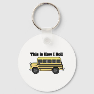 How I Roll (School Bus) Keychain