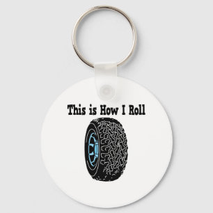 How I Roll Tire Keychain