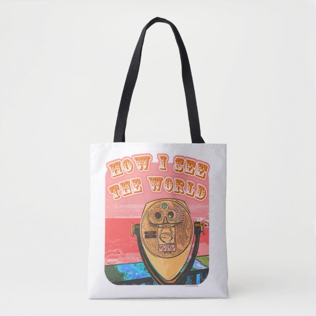 How I See The World Epic Travel Design Tote Bag (Front)