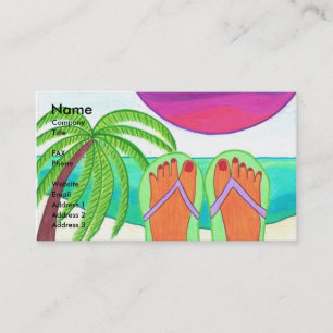 How I Spent My Summer Vacation Business Card Templ