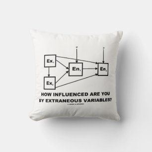 How Influenced Are You By Extraneous Variables? Throw Pillow