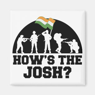 How is the Josh Hindi India Quote Slogan Magnet