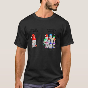 How It Started How Its Going Garden Gnome T-Shirt