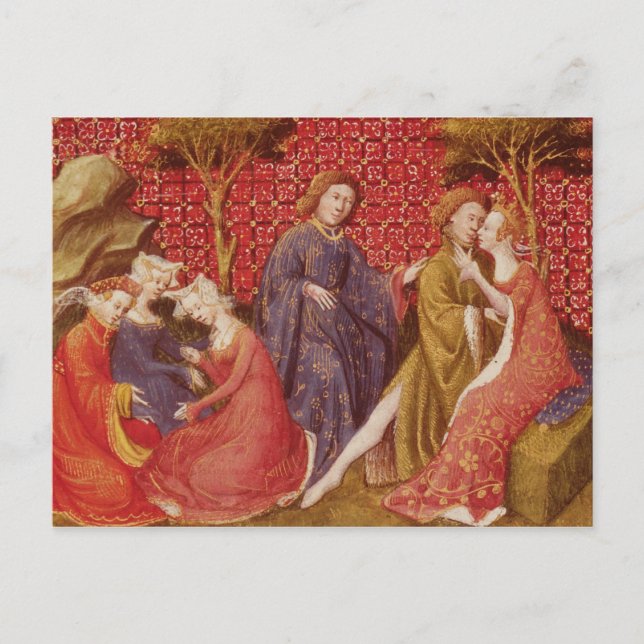 How Lancelot kissed Guinevere Postcard (Front)