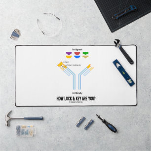 How Lock And Key Are You? Antigen Antibody Humour Desk Mat