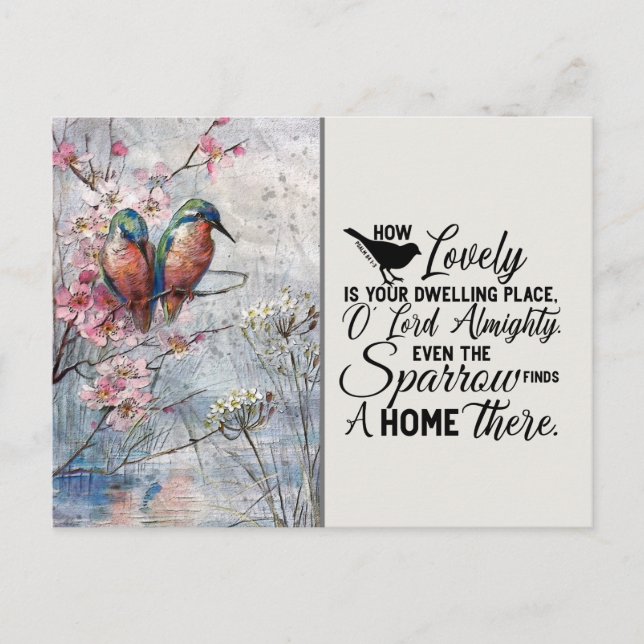 How lovely is your dwelling place O LORD Almighty Postcard (Front)