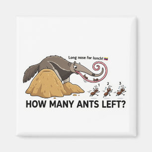 How Many Ants Left? Animal World Quest for Toddler Magnet