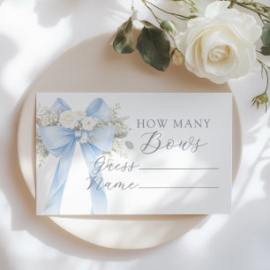 How many Bows Bluw Floral Bow Game Enclosure Card