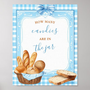 How Many Candies Are in the Jar Baby Shower Game Poster