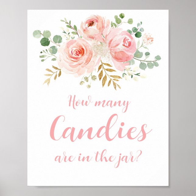 How Many Candies are in the Jar Sign (Front)