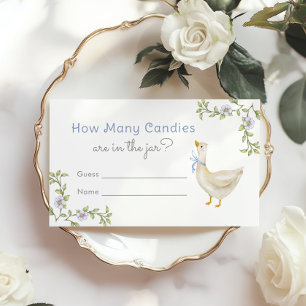 How many candies Goose Baby shower game Enclosure Card