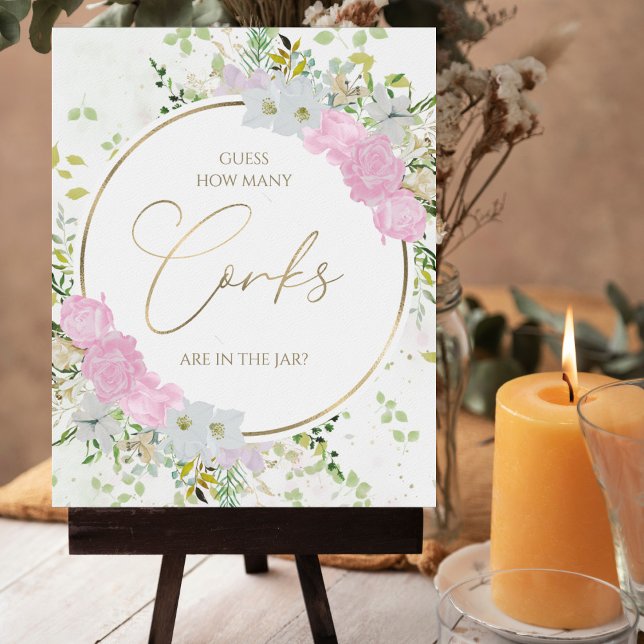 How Many Corks Guessing Game Bridal Shower Sign (Creator Uploaded)