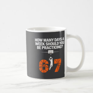 How Many Days Funny 67 Meme Basketball Practicing  Coffee Mug