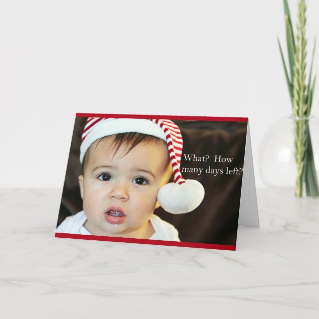 How many days left holiday card (Front)