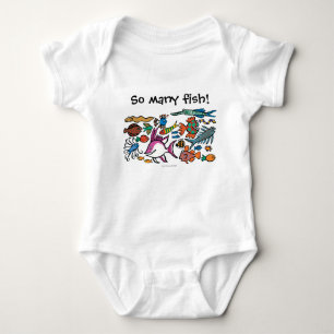How Many Different Fish Can You See? Baby Bodysuit