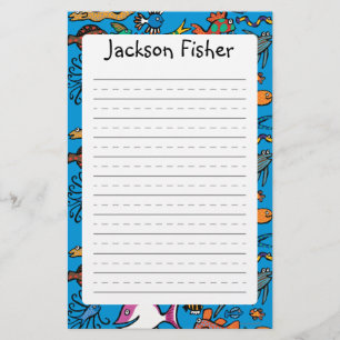 How Many Different Fish Can You See? Stationery