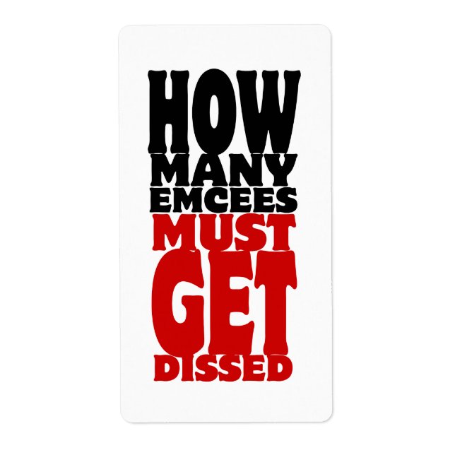 How Many Emcees Must Get Dissed (Front)