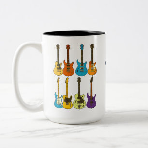How many guitars do I need?  (just one more) Two-Tone Coffee Mug