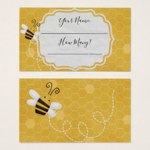How many kisses entry cards -Sweet Honey Bee