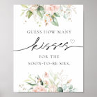 How Many Kisses for the Soon to be Mrs Sign