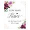 How Many Kisses Purple Bridal Shower Game Sign