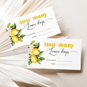 How many lemon drops enclosure card
