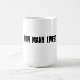 How Many Lives Mug (Black & White)