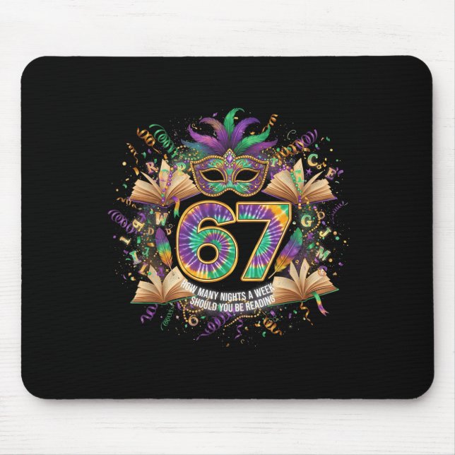 How Many Night A Week Should You Be Reading 67 Boo Mouse Pad (Front)