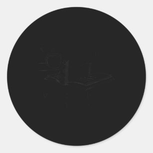 How Many Night A Week Should You Be Reading 67 Mem Classic Round Sticker