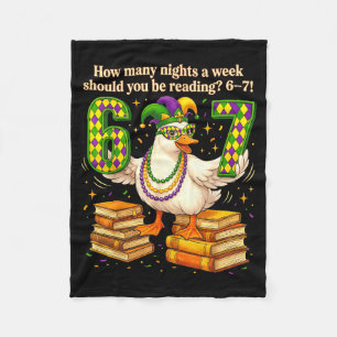 How Many Night A Week Should You Be Reading 67 Tea Fleece Blanket