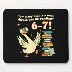 How Many Night A Week Should You Be Reading 67 Tea Mouse Pad