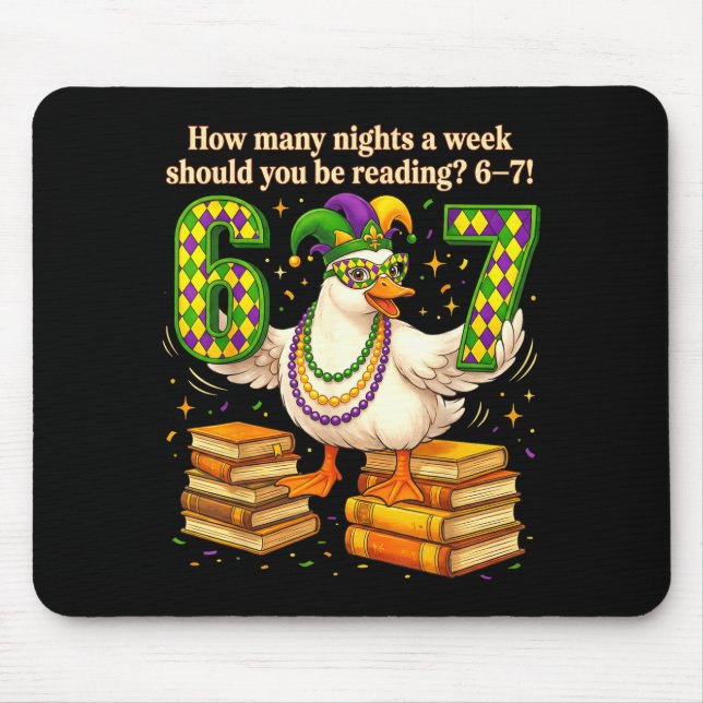 How Many Night A Week Should You Be Reading 67 Tea Mouse Pad (Front)