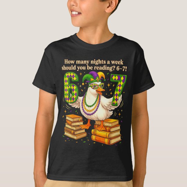 How Many Night A Week Should You Be Reading 67 Tea T-Shirt (Front)