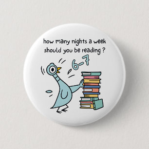 How Many Nights a Week Should You Be Reading? 67 2 Inch Round Button