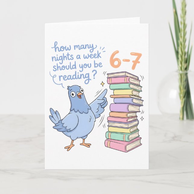 How Many Nights a Week Should You Be Reading? 67 Card (Front)