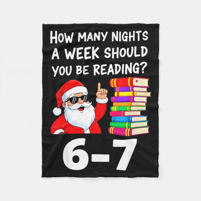 How Many Nights A Week Should You Be Reading 67 Ch Fleece Blanket (Front)