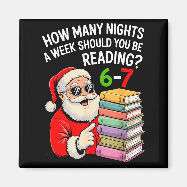 How Many Nights A Week Should You Be Reading 67 Ch Magnet (Front)