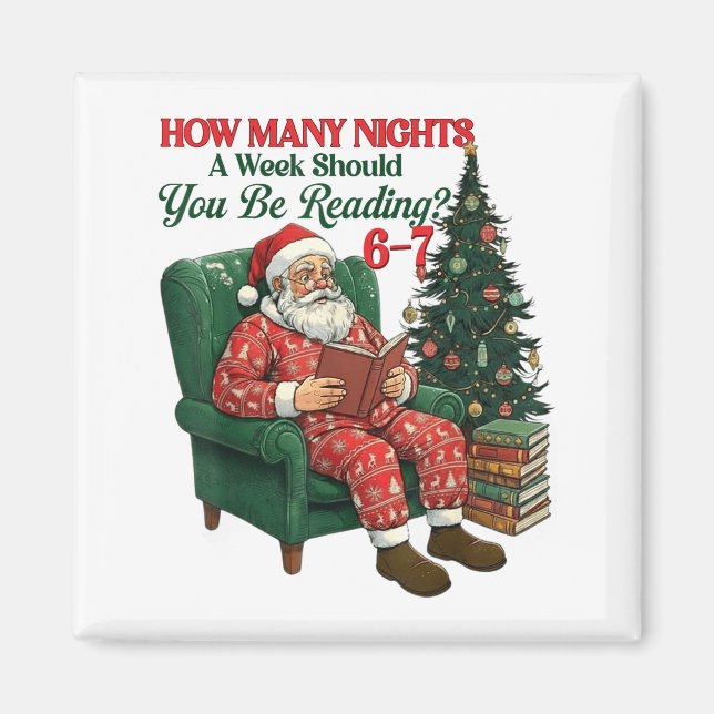 How Many Nights A Week Should You Be Reading 67 Ch Magnet (Front)