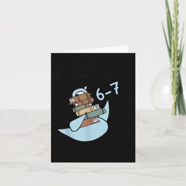 How Many Nights A Week Should You Be Reading 6-7 S Card (Front)