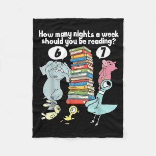 How Many Nights A Week Should You Be Reading 6–7 T Fleece Blanket