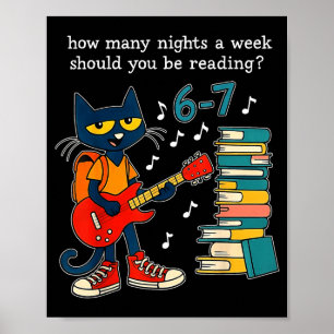 How Many Nights A Week Should You Be Reading 6-7 T Poster